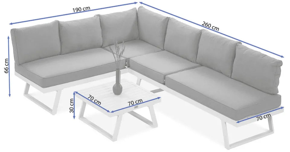 Dārza komplekts Midwi pelēks - N1 Home