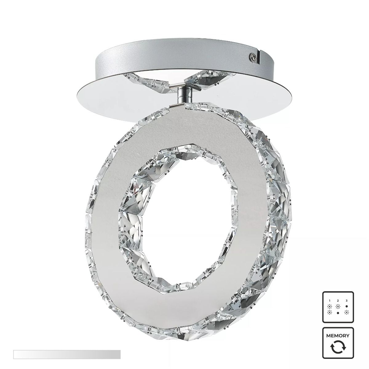 Piekaram lampa Graff 20/24/18 cm hroms - N1 Home