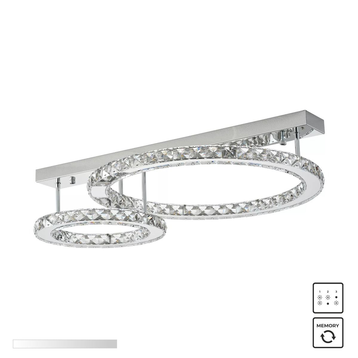 Piekaram lampa Graff 70/19/50 cm hroms - N1 Home