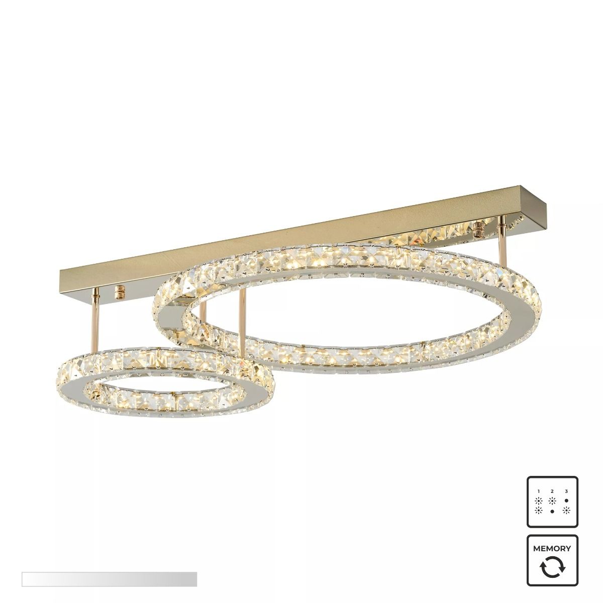 Piekaram lampa Graff 70/19/50 cm zelts - N1 Home