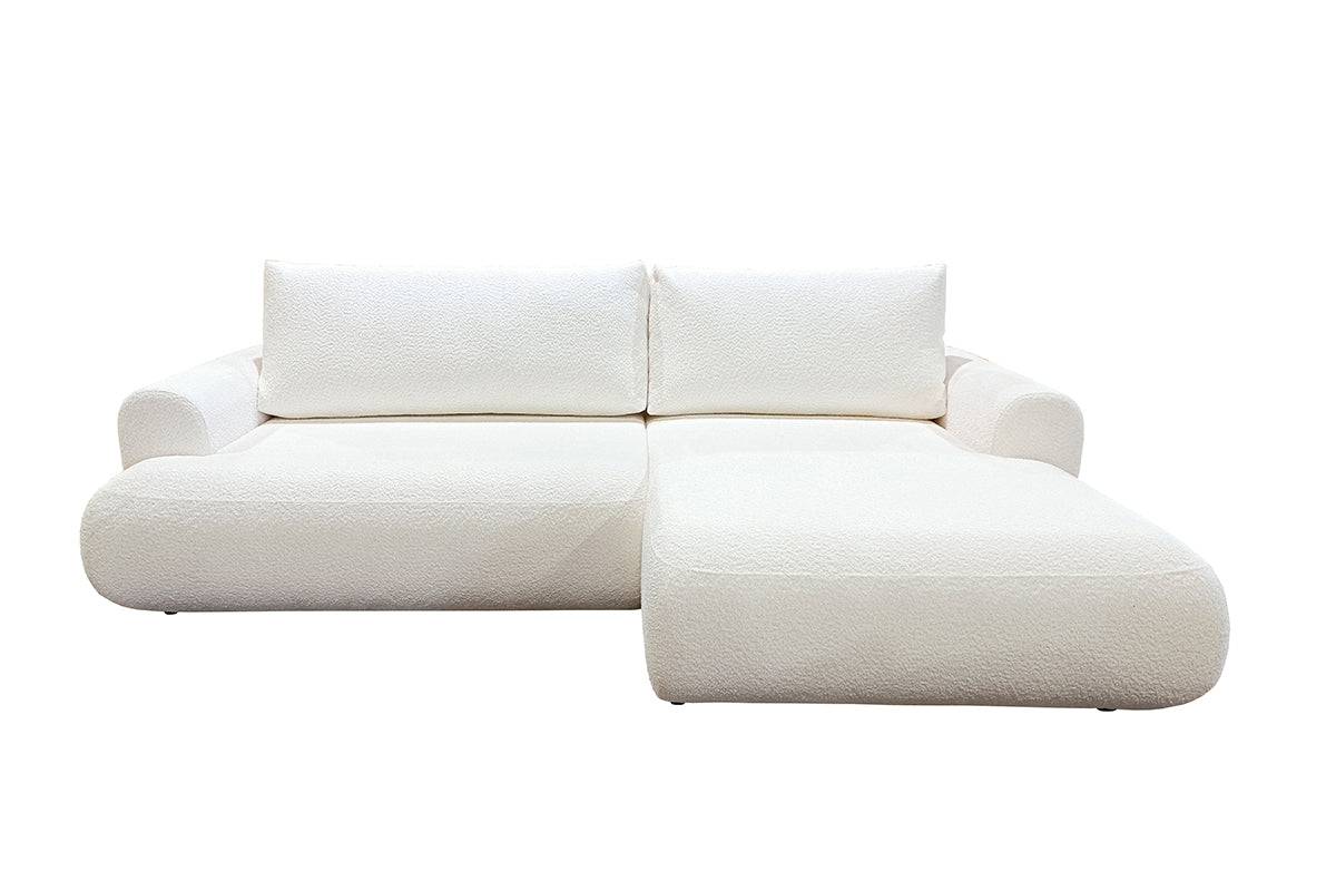 Dīvāns LOTA M bukle stūris 264/84/163 cm krēms - N1 Home