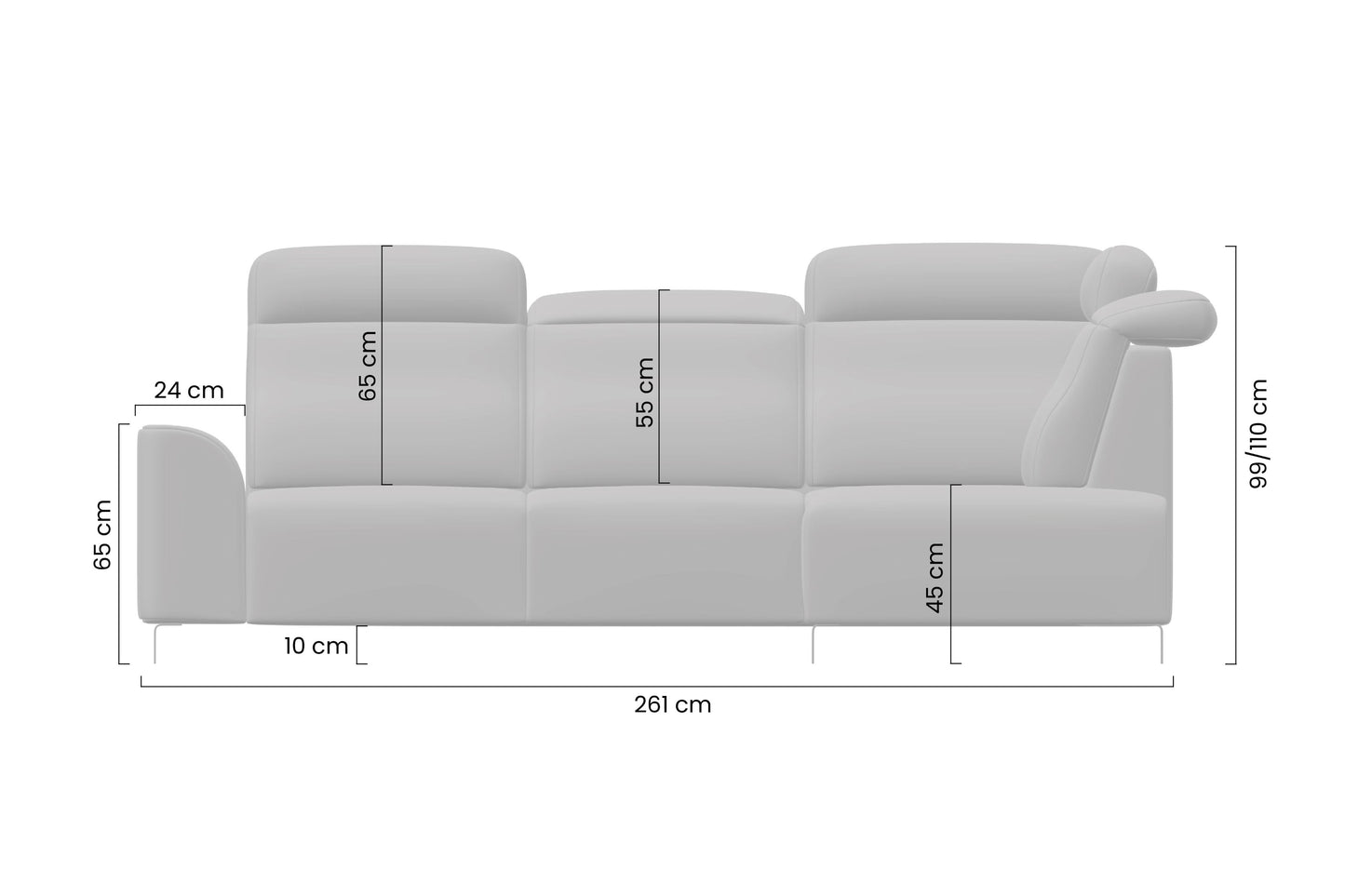 Dīvāns Mago 261/100/194 cm Magni 206.03