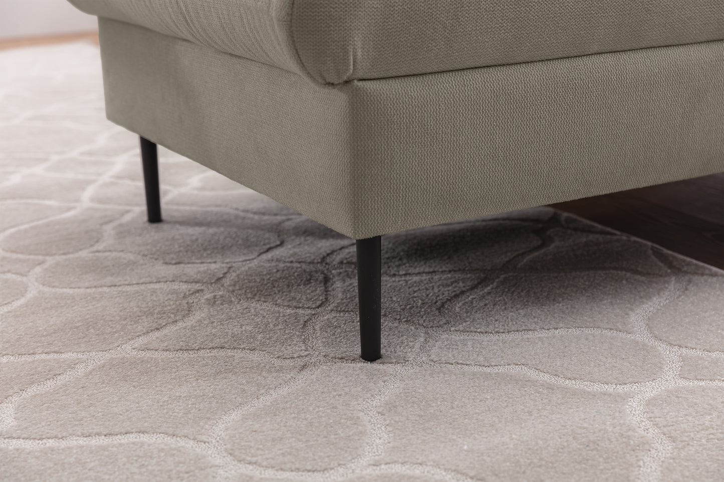 Dīvāns Tai 222/95/161 cm Loft 02/melnas kājas - N1 Home