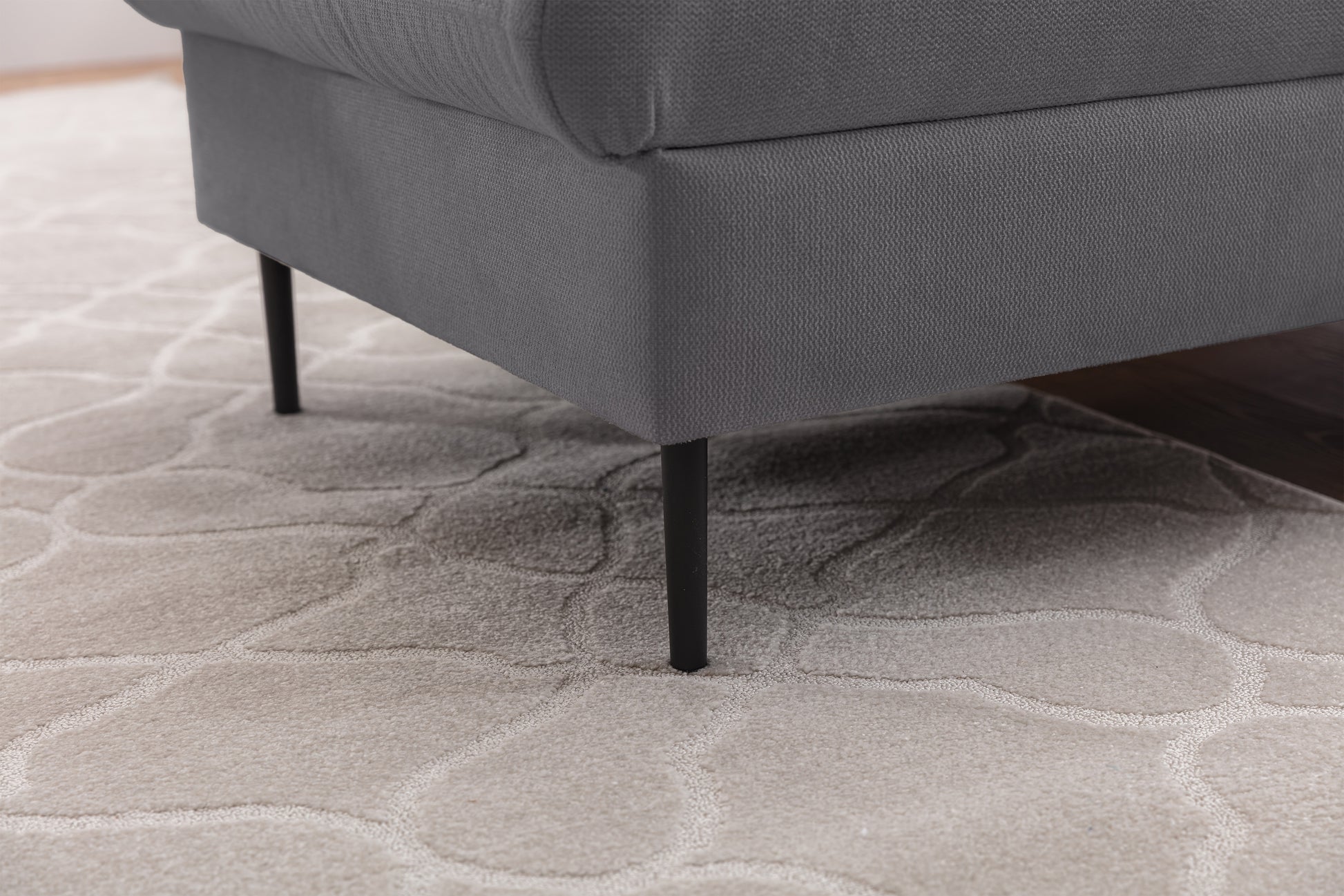 Dīvāns Tai 222/95/161 cm Loft 19/melnas kājas - N1 Home