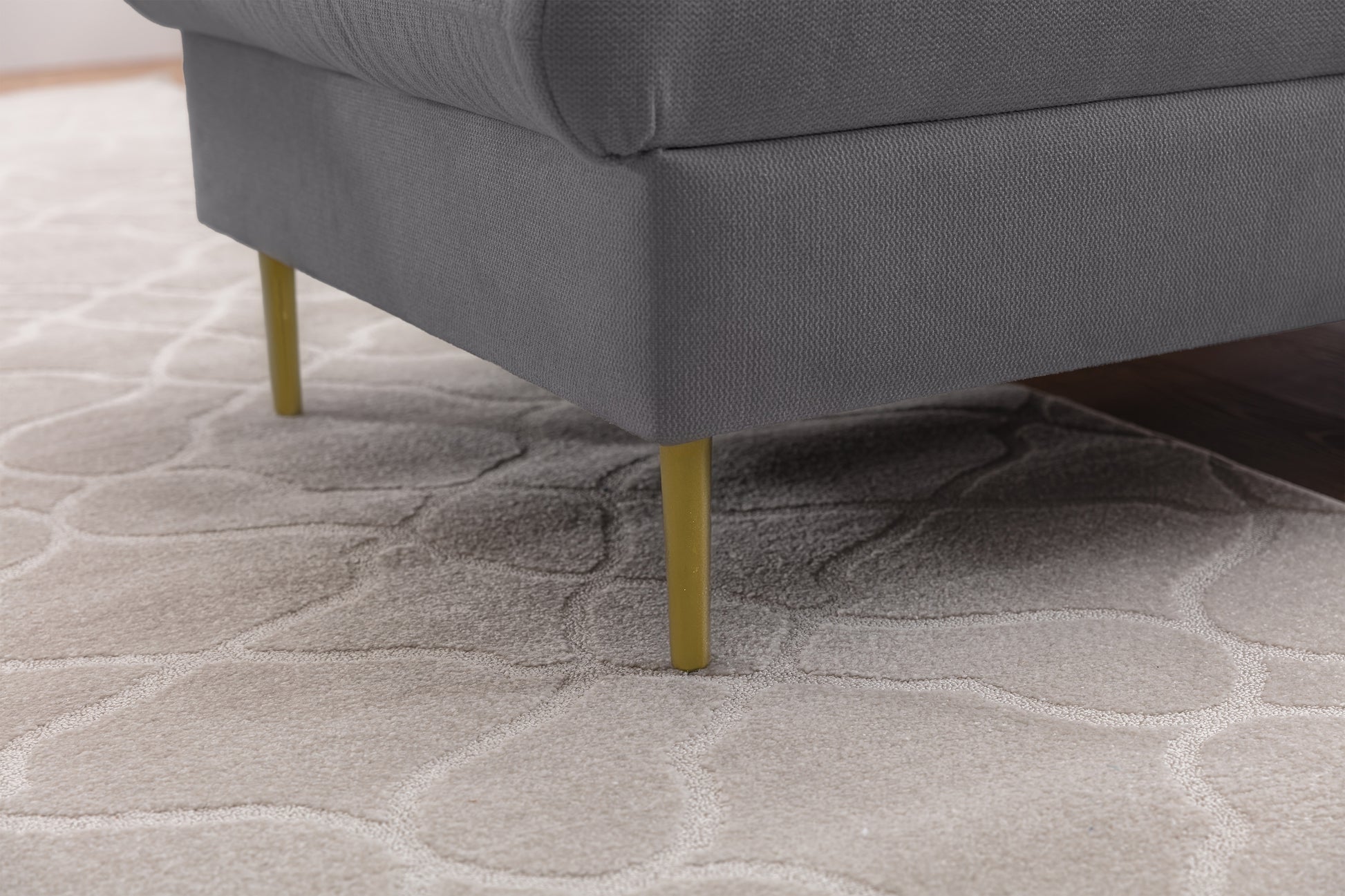 Dīvāns Tai 222/95/161 cm Loft 19/zelts kājas - N1 Home