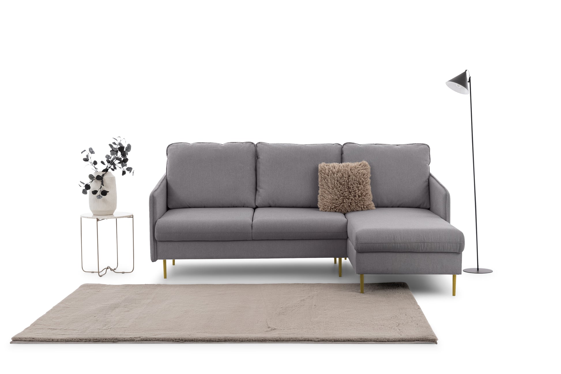 Dīvāns Tai 222/95/161 cm Loft 19/zelts kājas - N1 Home