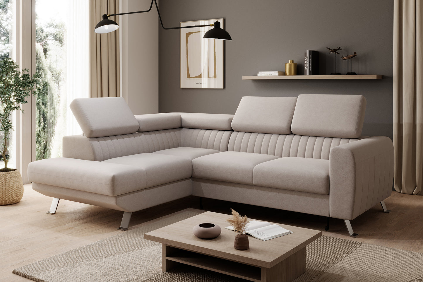 Dīvāns Zelub 270/110/205 cm Castel 04 - N1 Home