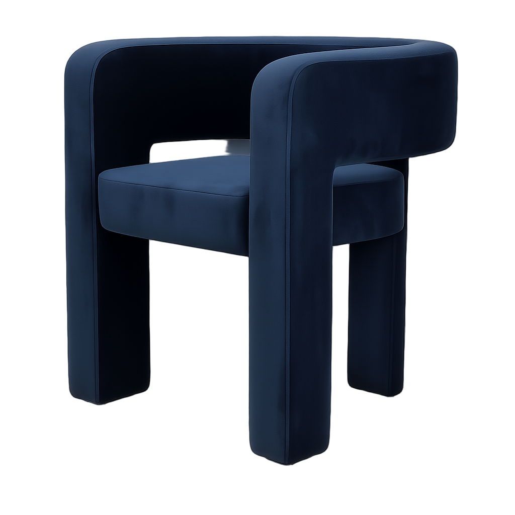 Krēsls Neva 73/70/68 cm tumši zils - N1 Home