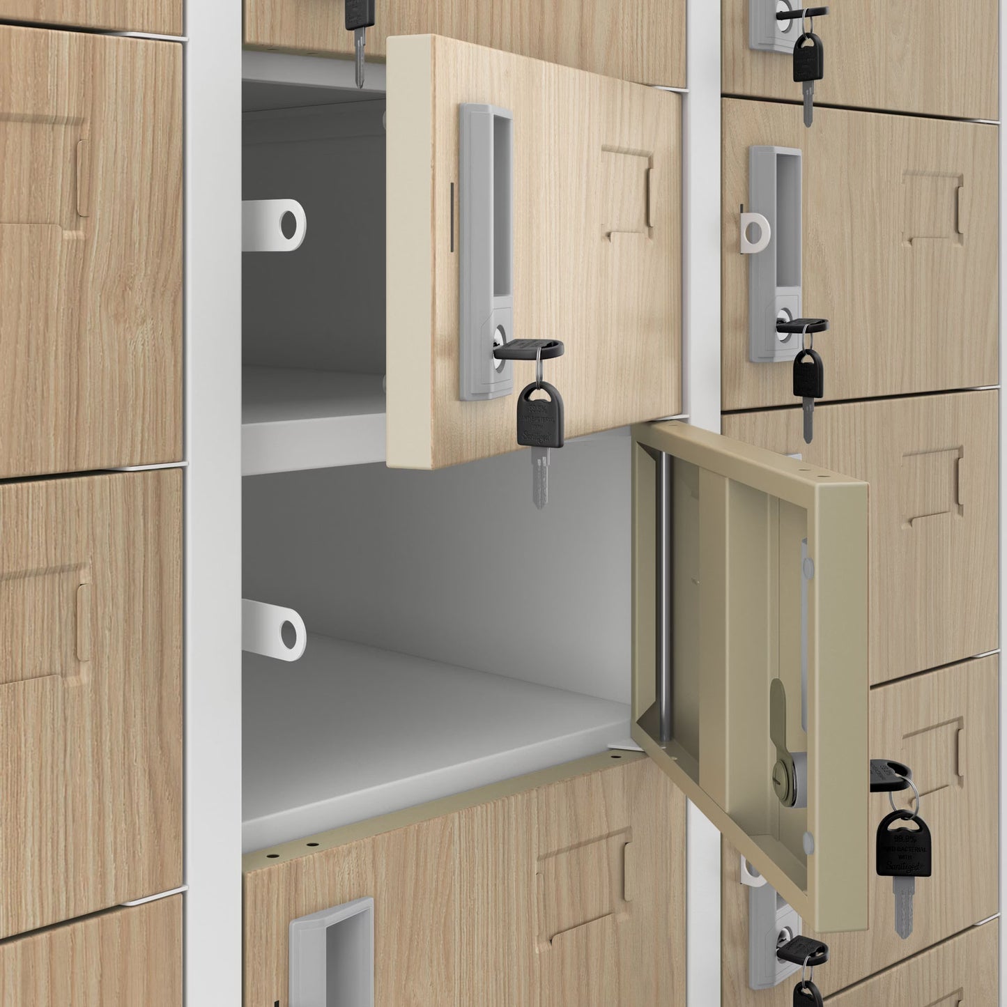 Skapis Olips 90/185/45 cm sonoma ozols/balts - N1 Home