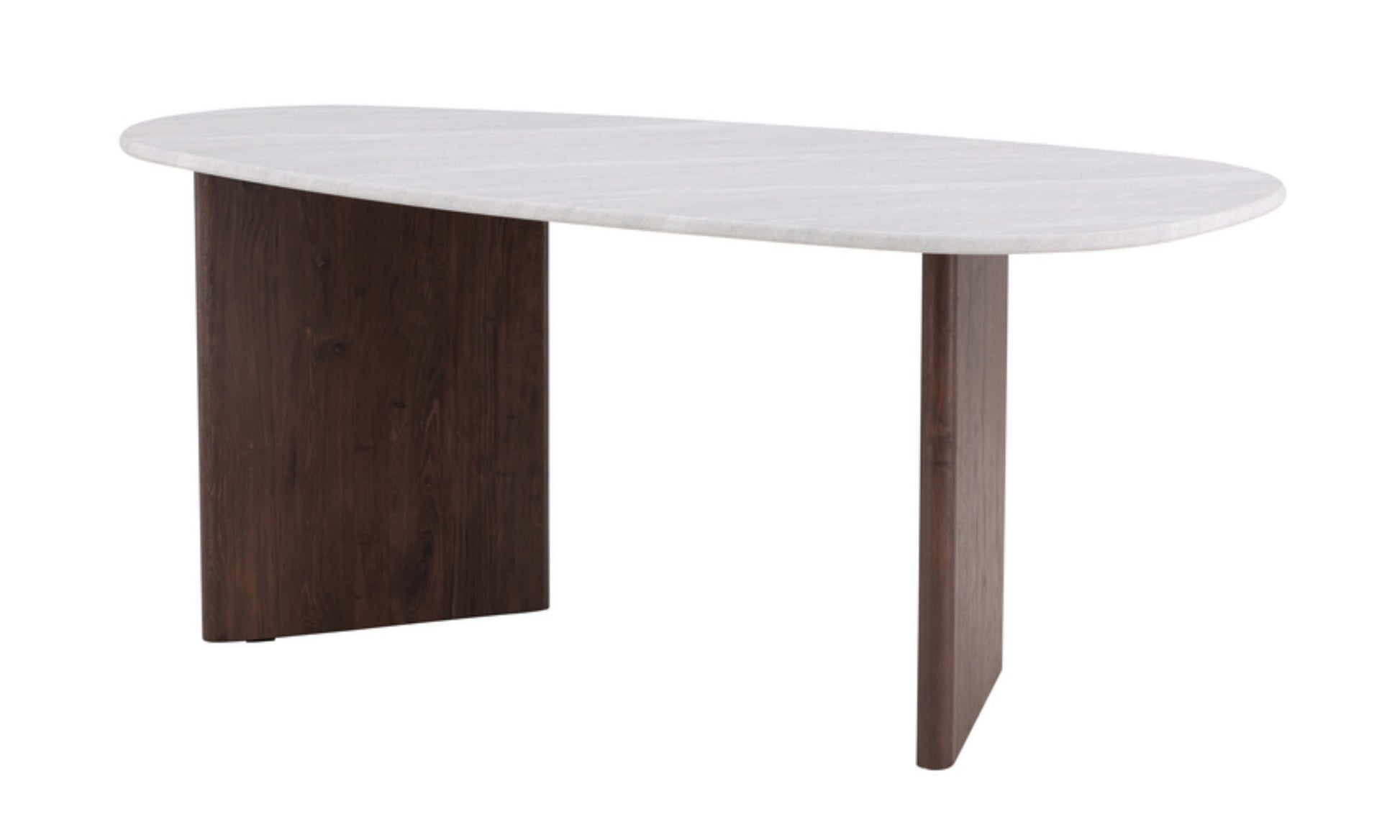 Galds 180/90/75 cm moka/off balts - N1 Home