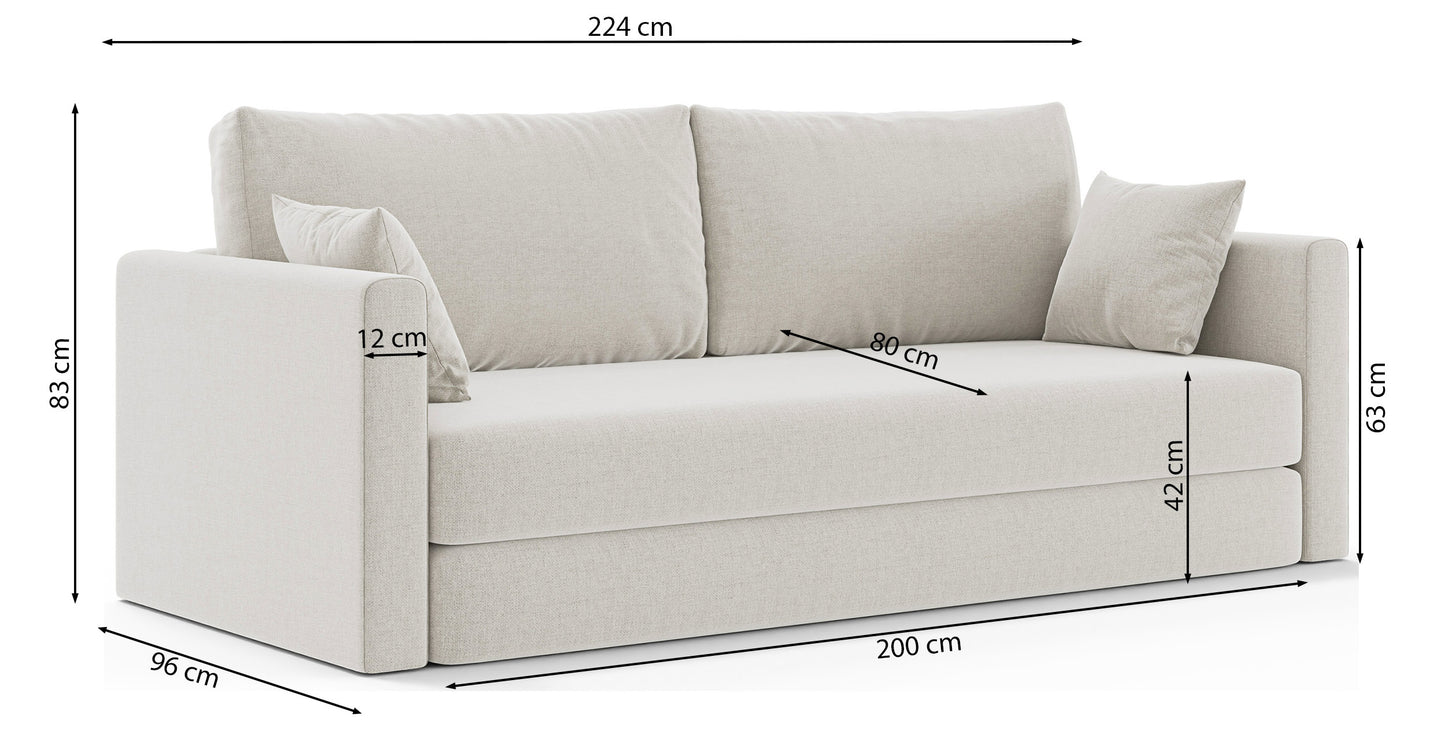 Dīvāns Evolia 160/200/42 cm Verita 09 - N1 Home