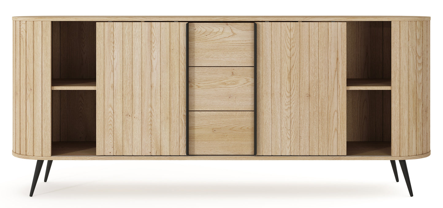 Kumode Lavas 196/81/40 cm Kremonas ozols