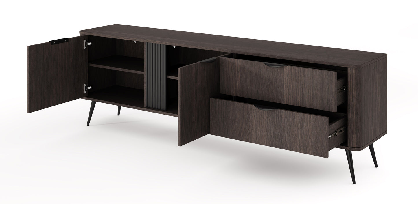 TV skapis Verto 161/195/38 cm Dunin ozols