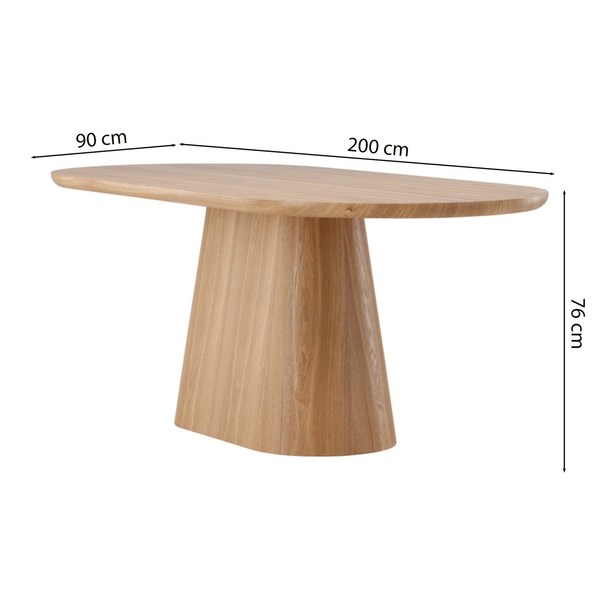 Galds Simur 76/200/90 cm ozols - N1 Home