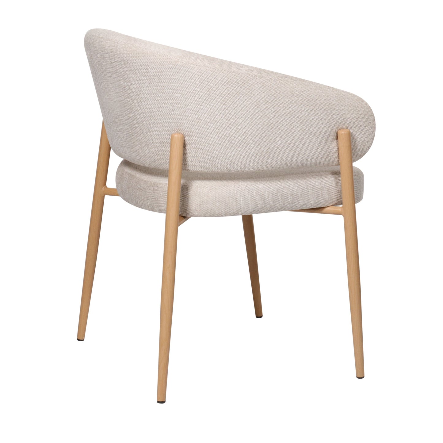 Krēsls Resil 57/82/58 cm bēšas pinuma/ozolkoka kājas