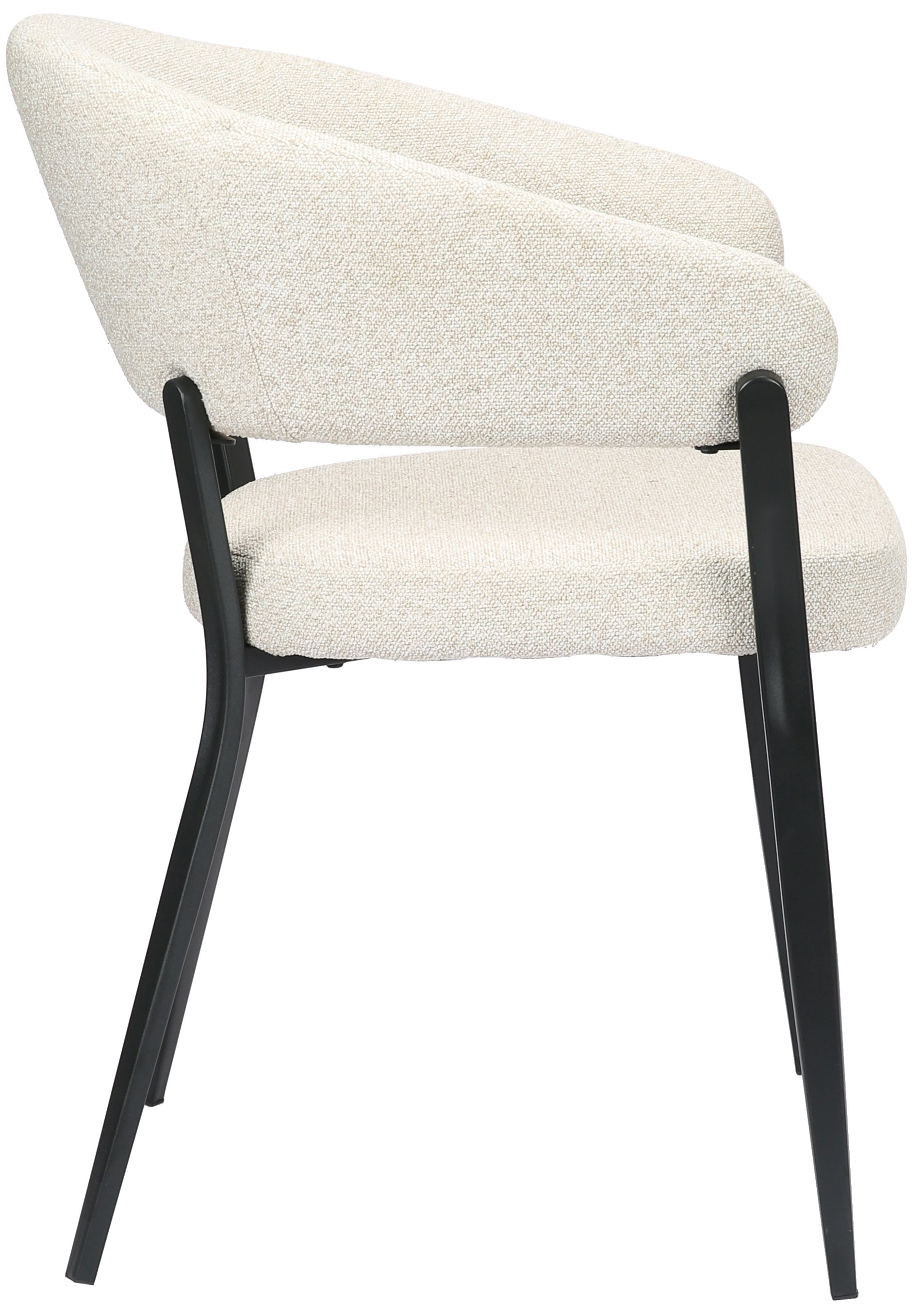 Krēsls Corals 76.5/59/57 cm bēšs bukle - N1 Home