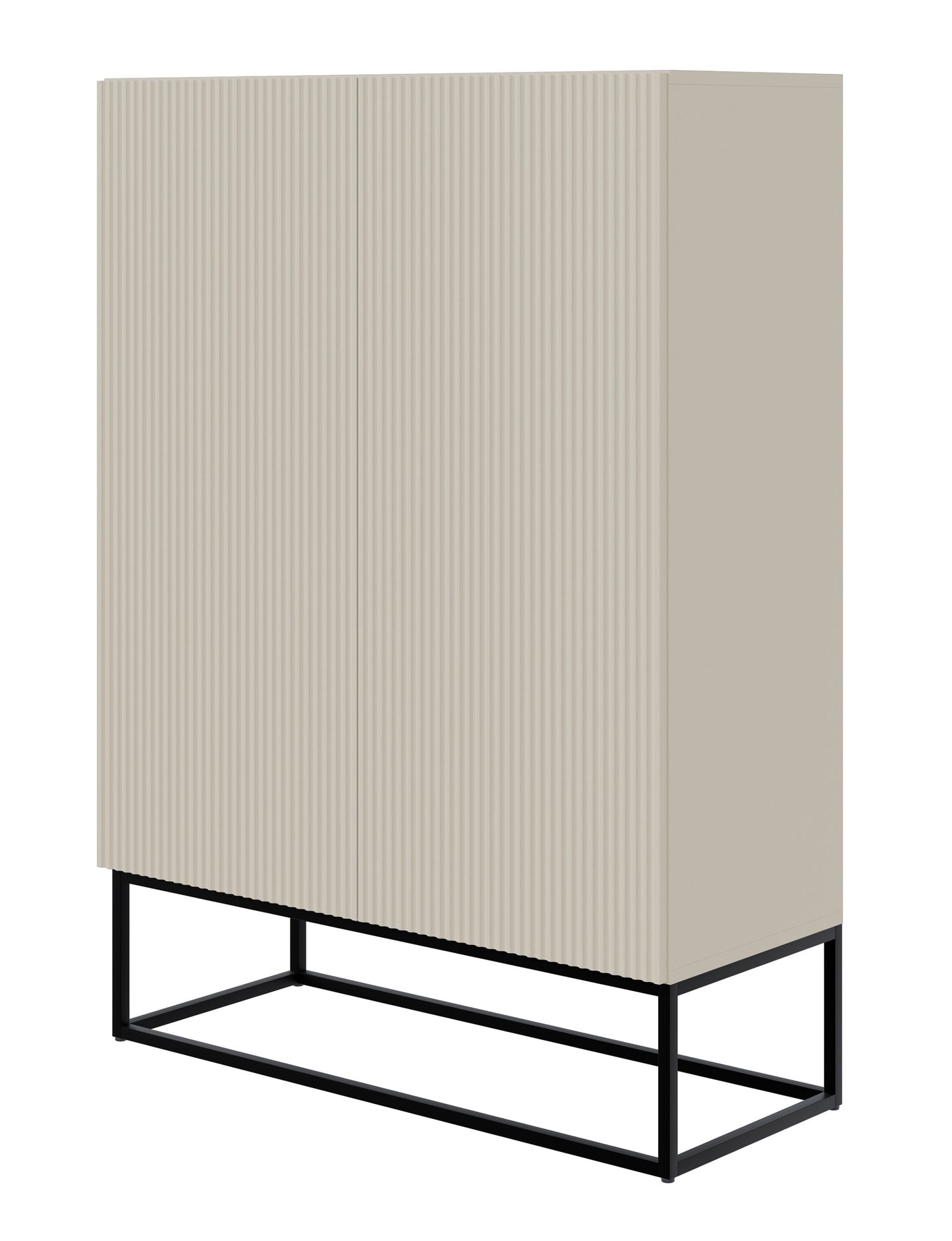 Kumode Velda 90/125/38 cm bēšs/melns - N1 Home