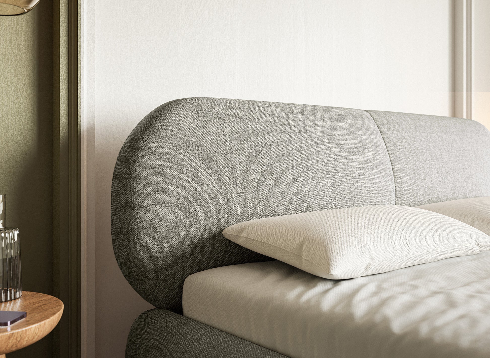 Gulta ar konteineru Valeo 140/160/180x 200 cm Toronto 14 (Lech), zelta kājas - N1 Home