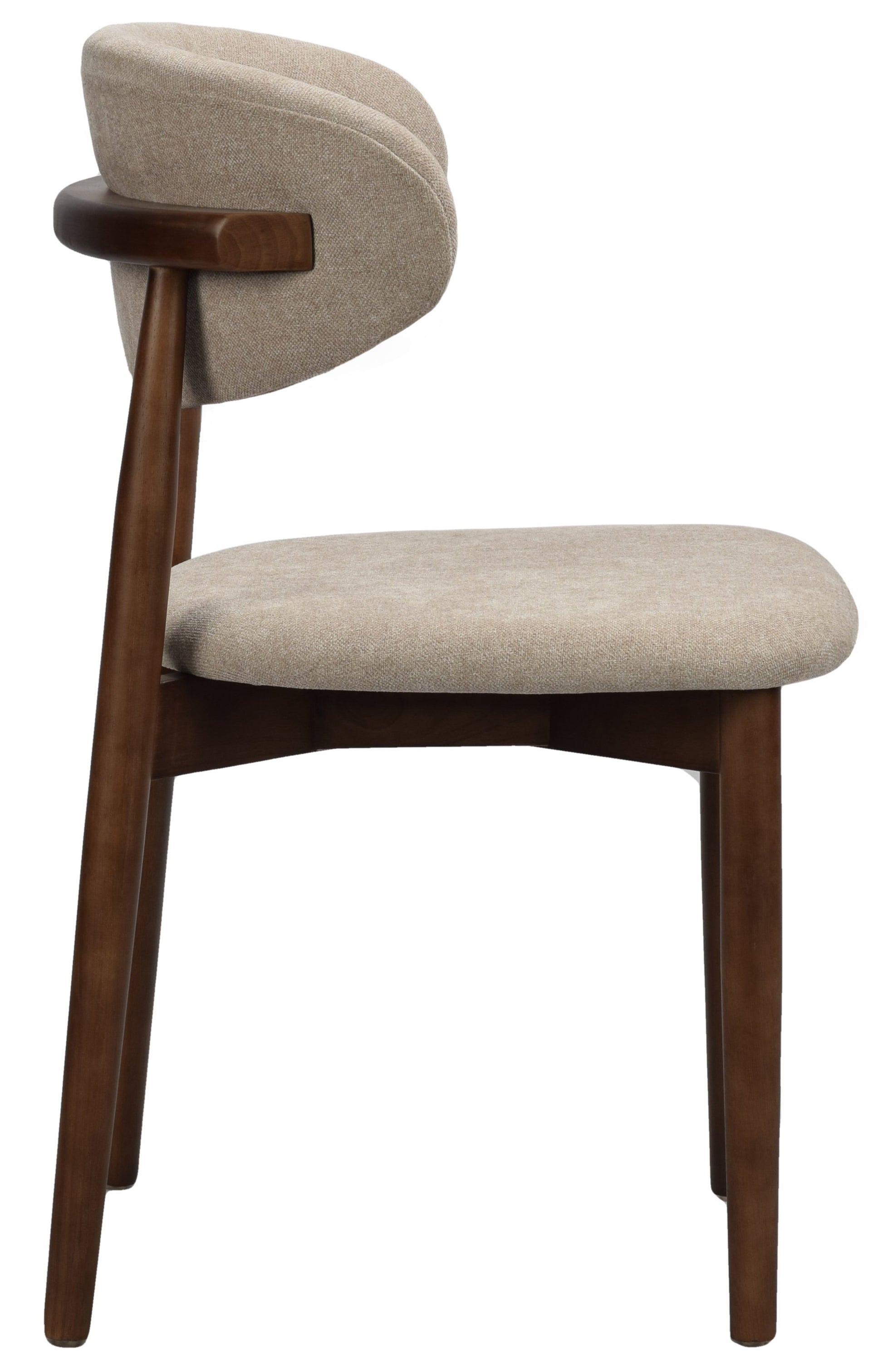 Krēsls Canvi 80/40/43 cm rieksts/bēšs - N1 Home