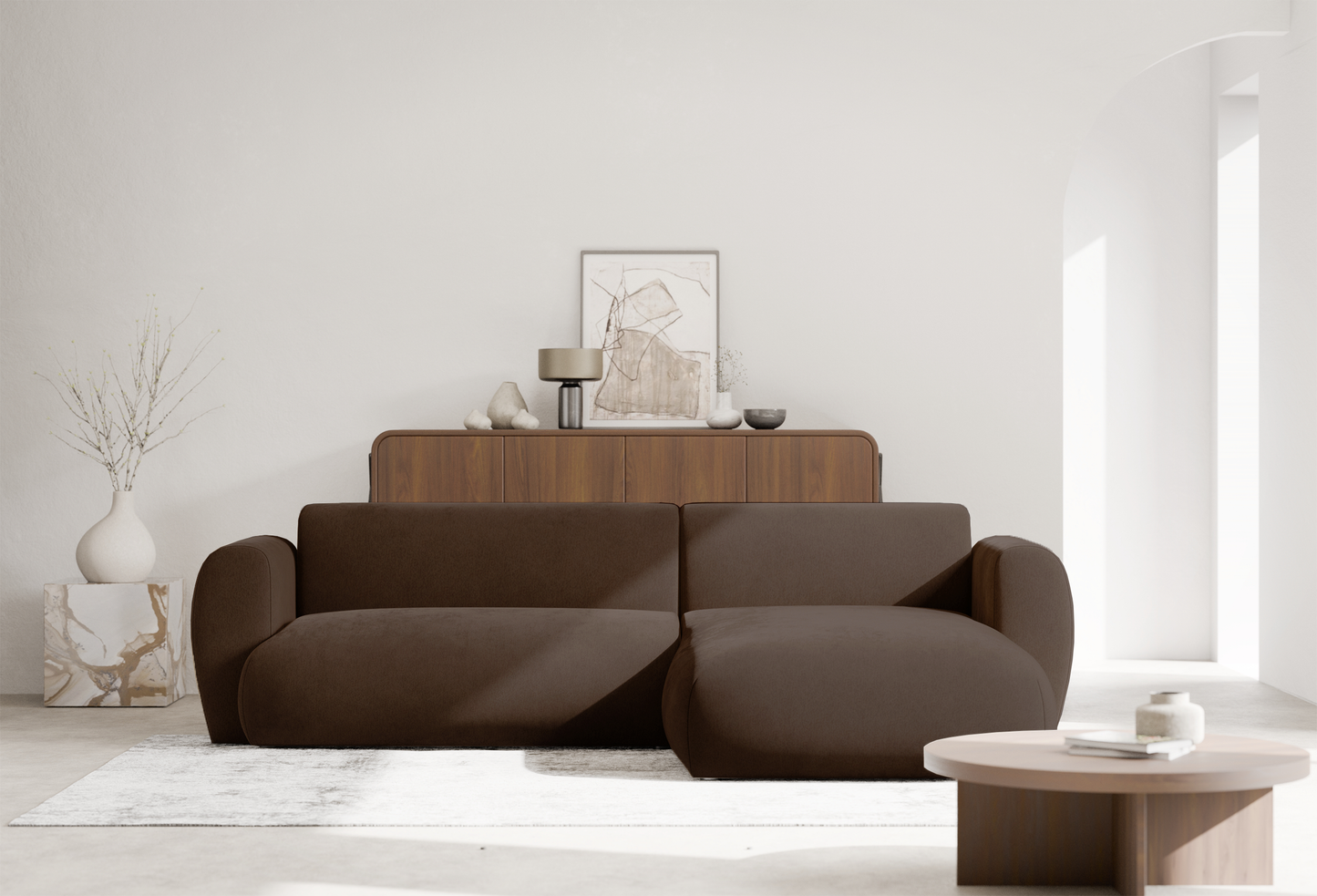 Dīvāns Emil 74/262/156 cm Misterio 28