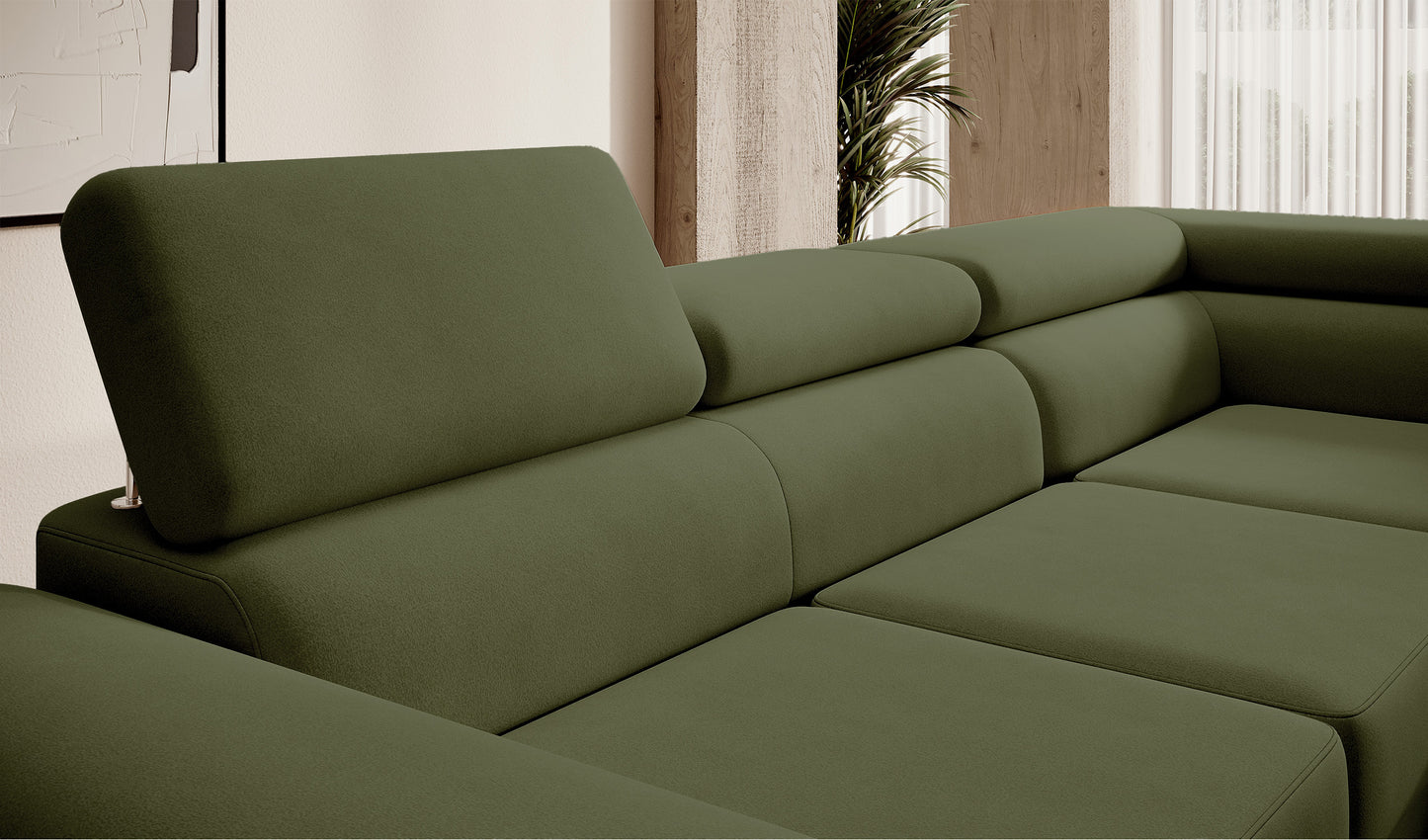 Dīvāns Steva 90/275/203 cm Castel 39 - N1 Home