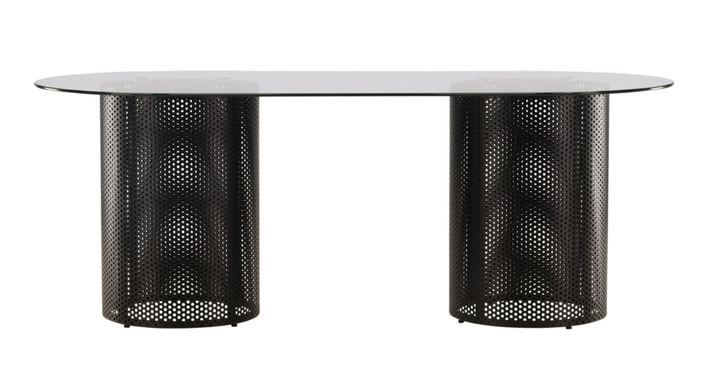 Galds Orial 75/200/100 cm melns - N1 Home