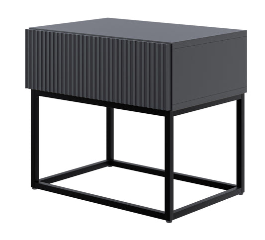 Naktsskapis Velda 50/44/35 cm melns/melns