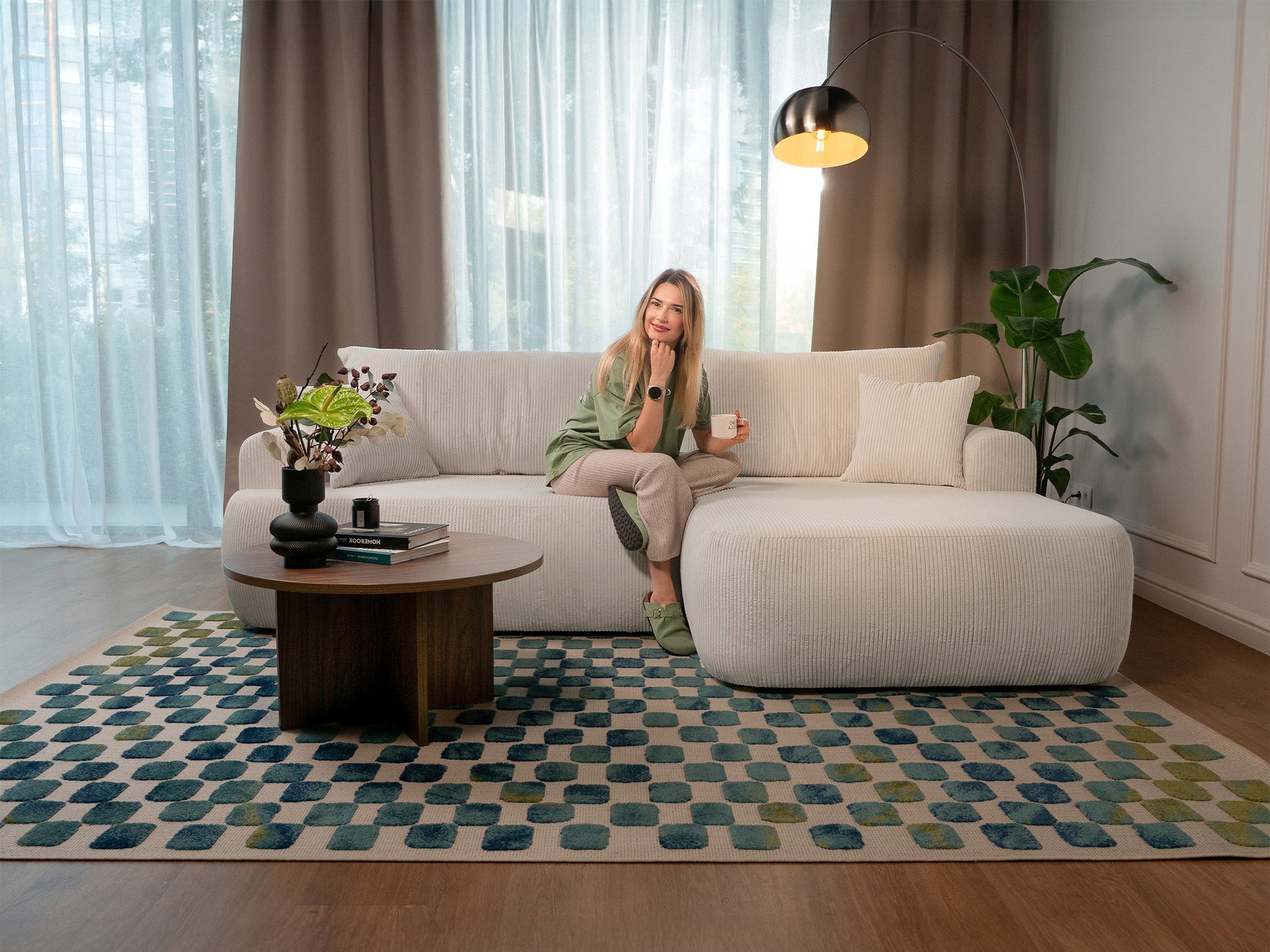 Dīvāns Ovors 93/260/165 cm Lincoln D 04 - N1 Home