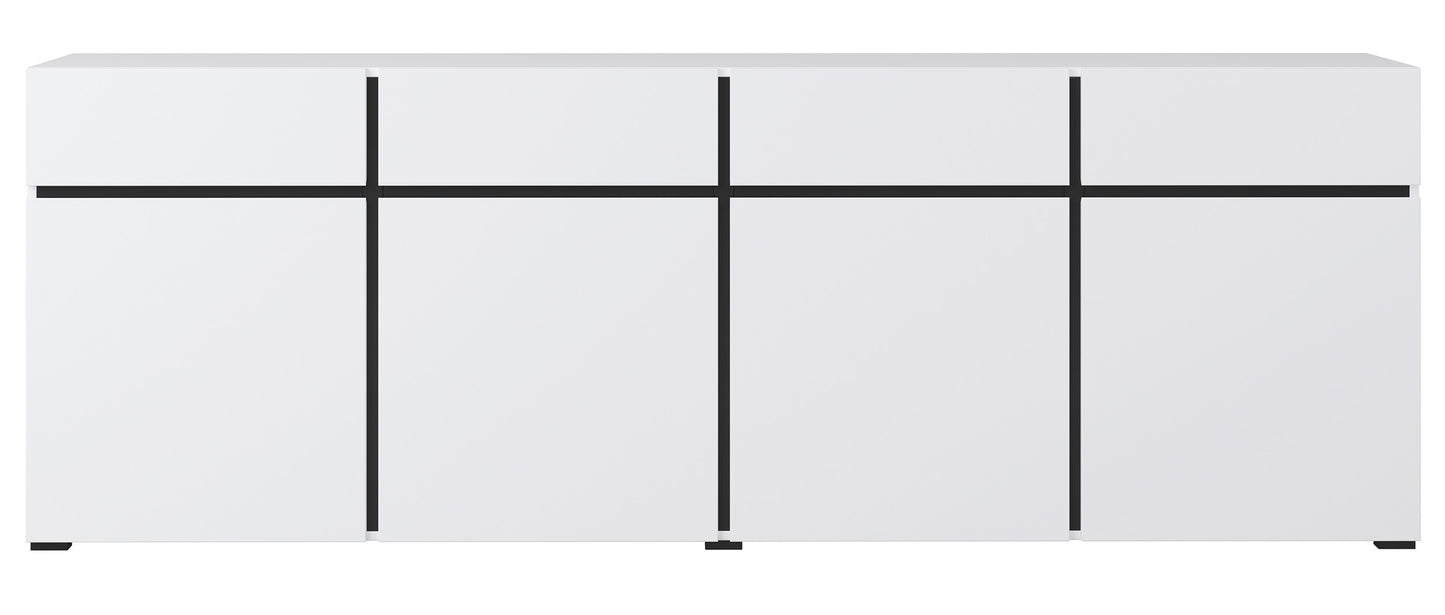 Kumode Kruzat 224/78/40 cm balts