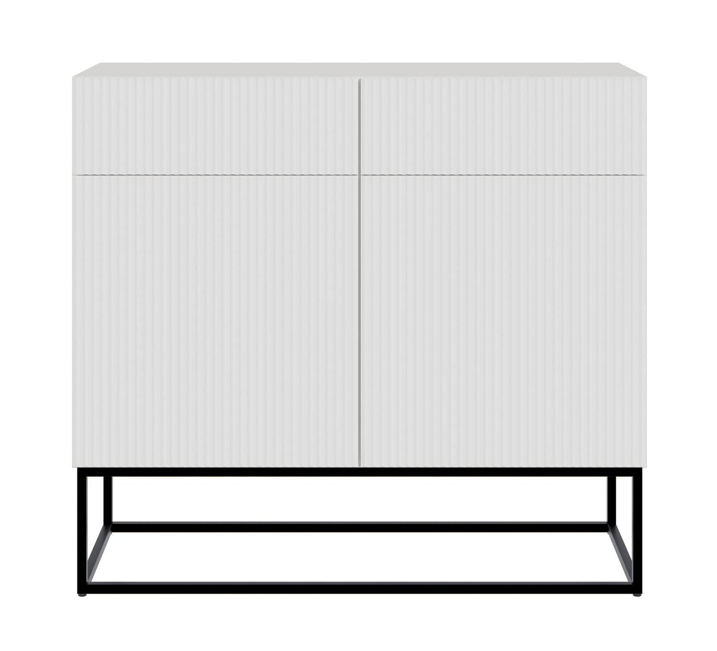 Kumode Velda 100/90/38 cm balts/melns - N1 Home