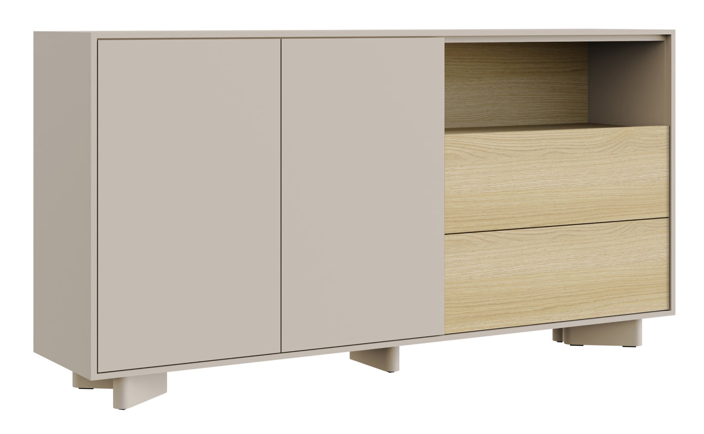 Kumode Distri 156/80/35 cm Vičencas ozols/kašmirs