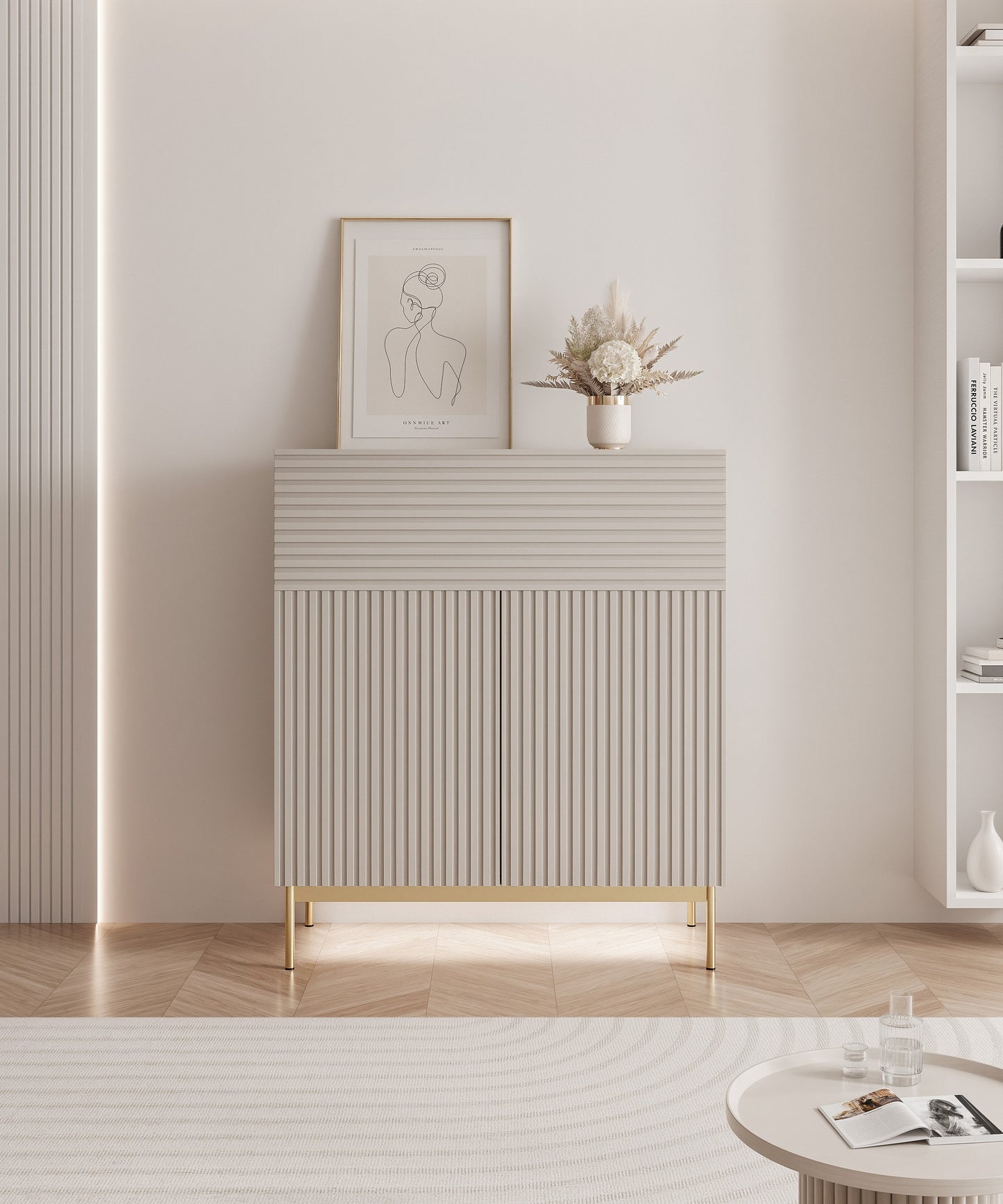 Kumode Linas 105/91/35 cm kašmirs