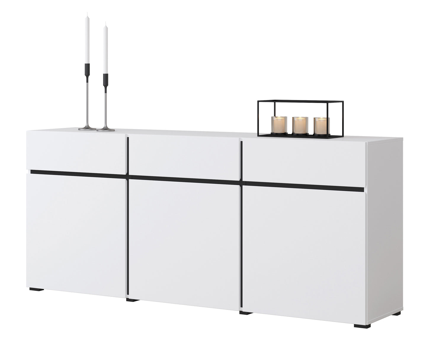 Kumode Kruzat 180/78/40 cm balts