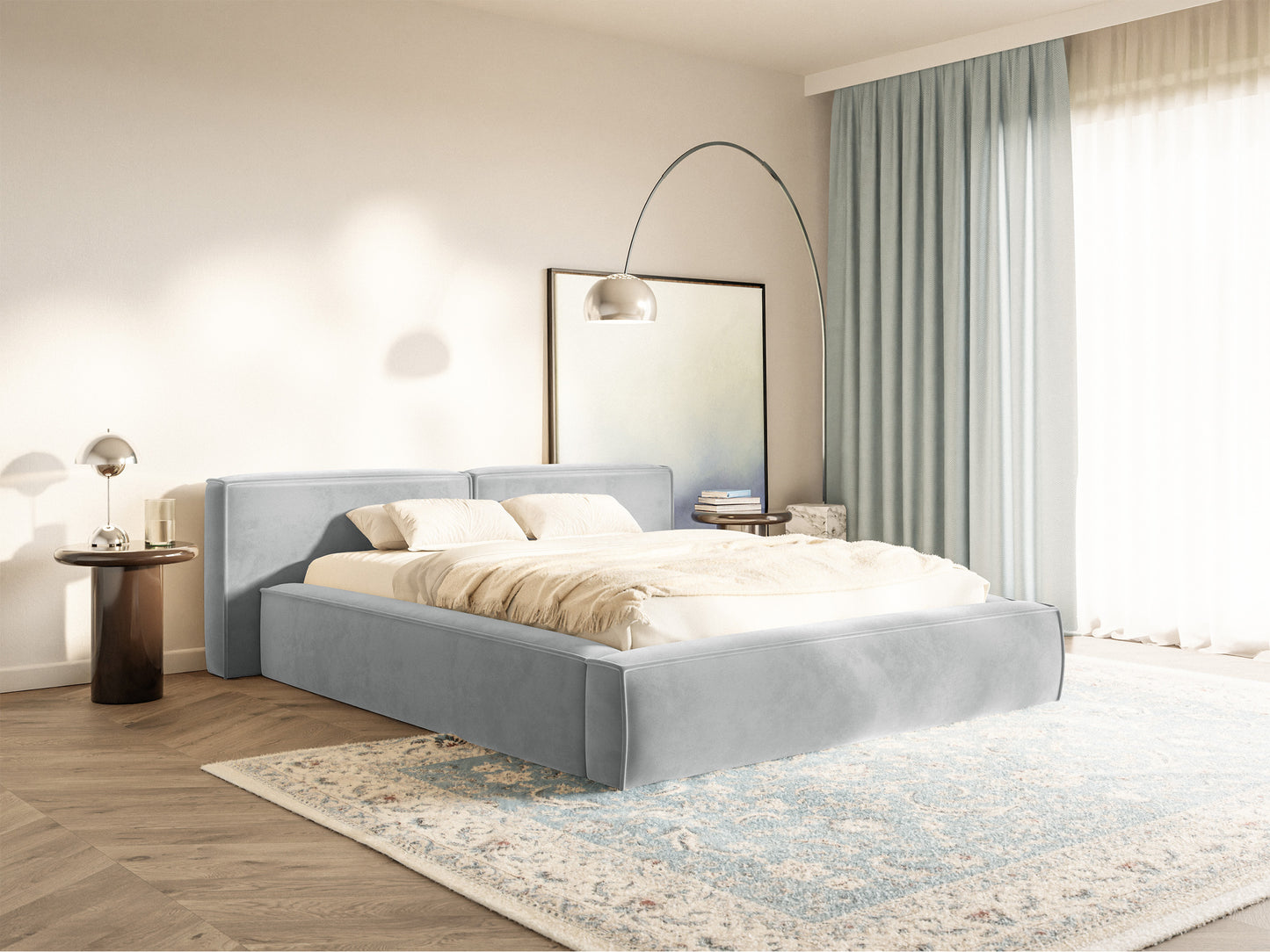 Gulta Tilas low 140/160/180/200x200 cm Bluvel 03 - N1 Home