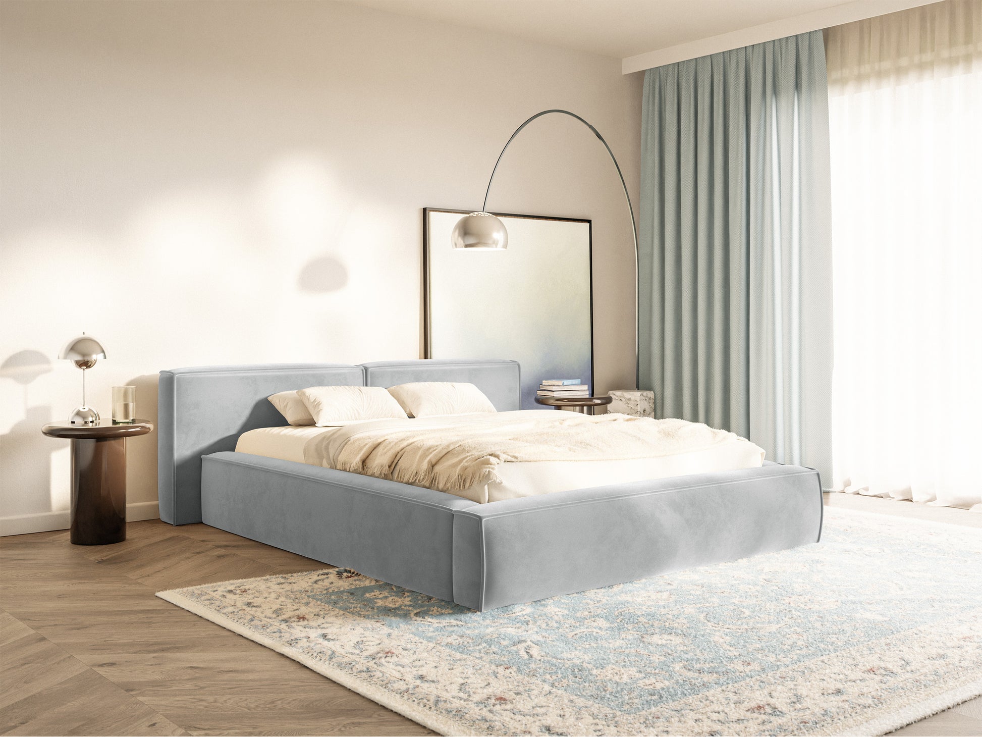 Gulta Tilas low 140/160/180/200x200 cm Bluvel 03 - N1 Home