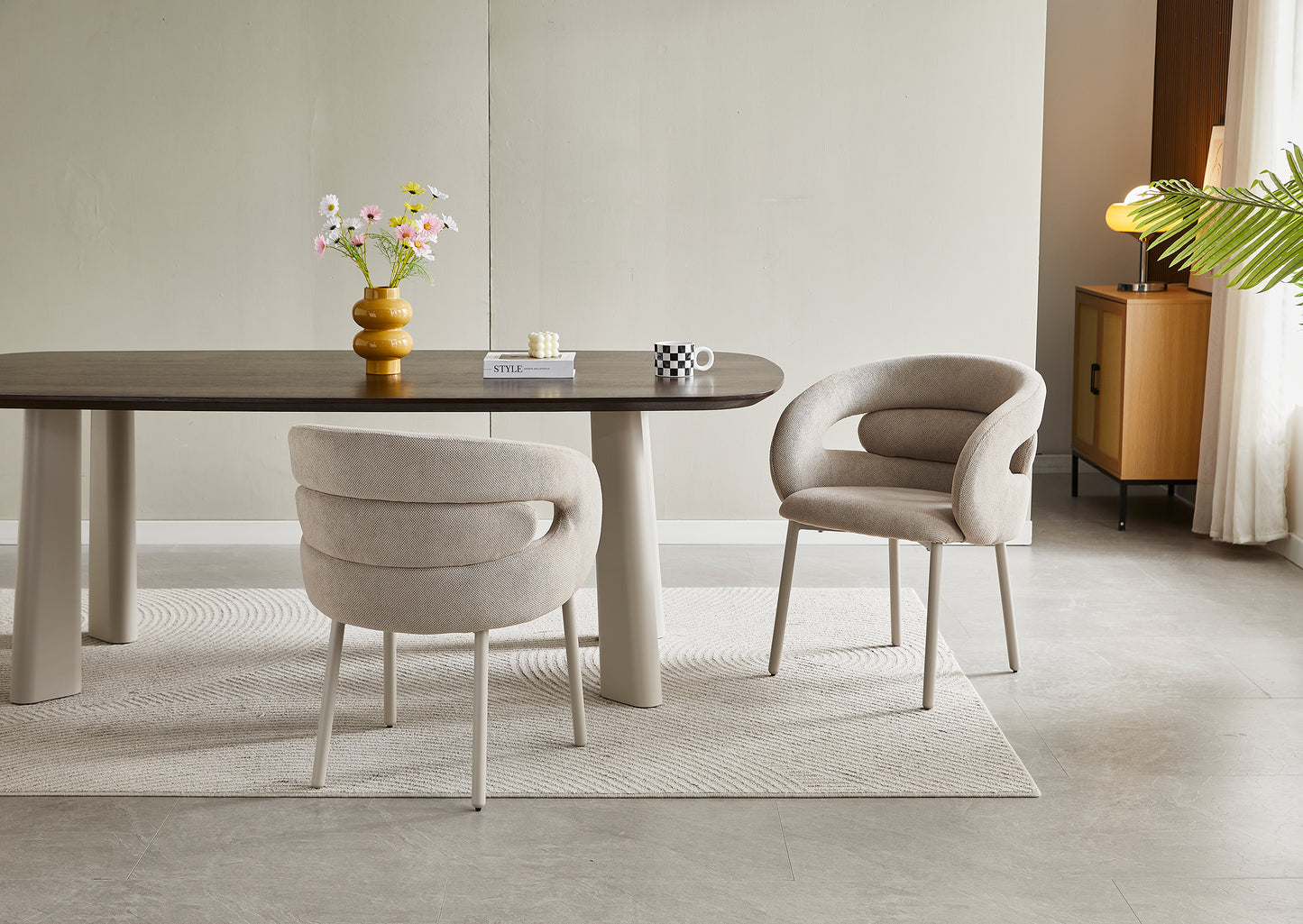 Galds Vicis 75/215/105 cm valrieksts/kašmirs - N1 Home