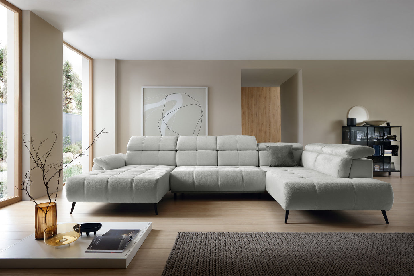 Dīvāns Matio U 98/375/208 cm Aphrodite 19 - N1 Home