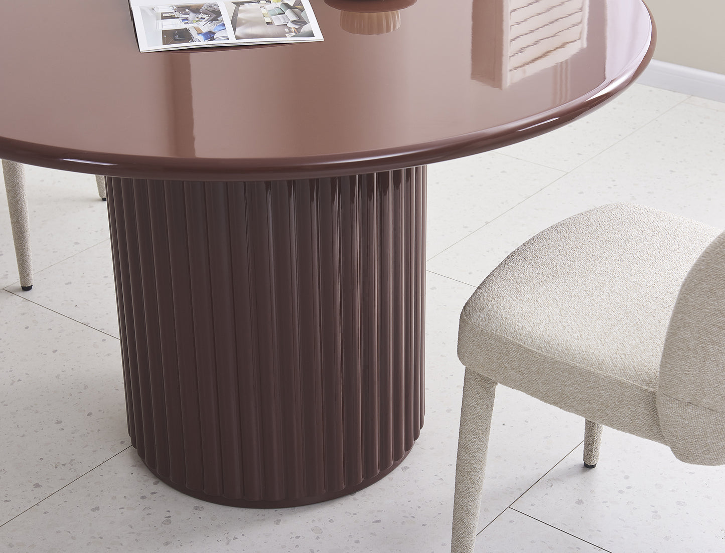 Galds Prino 120/120/76 cm bordo - N1 Home