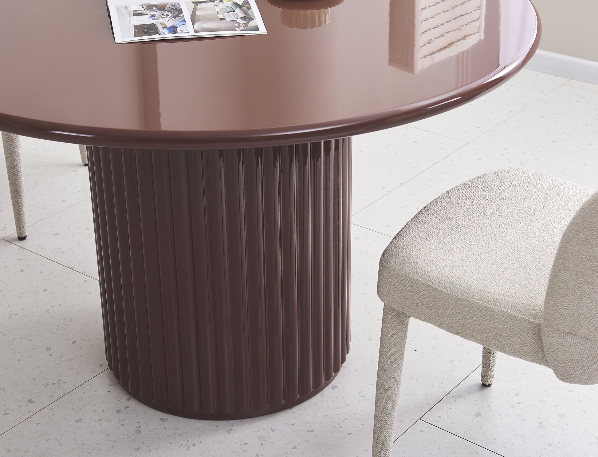 Galds Prino 120/120/76 cm bordo - N1 Home
