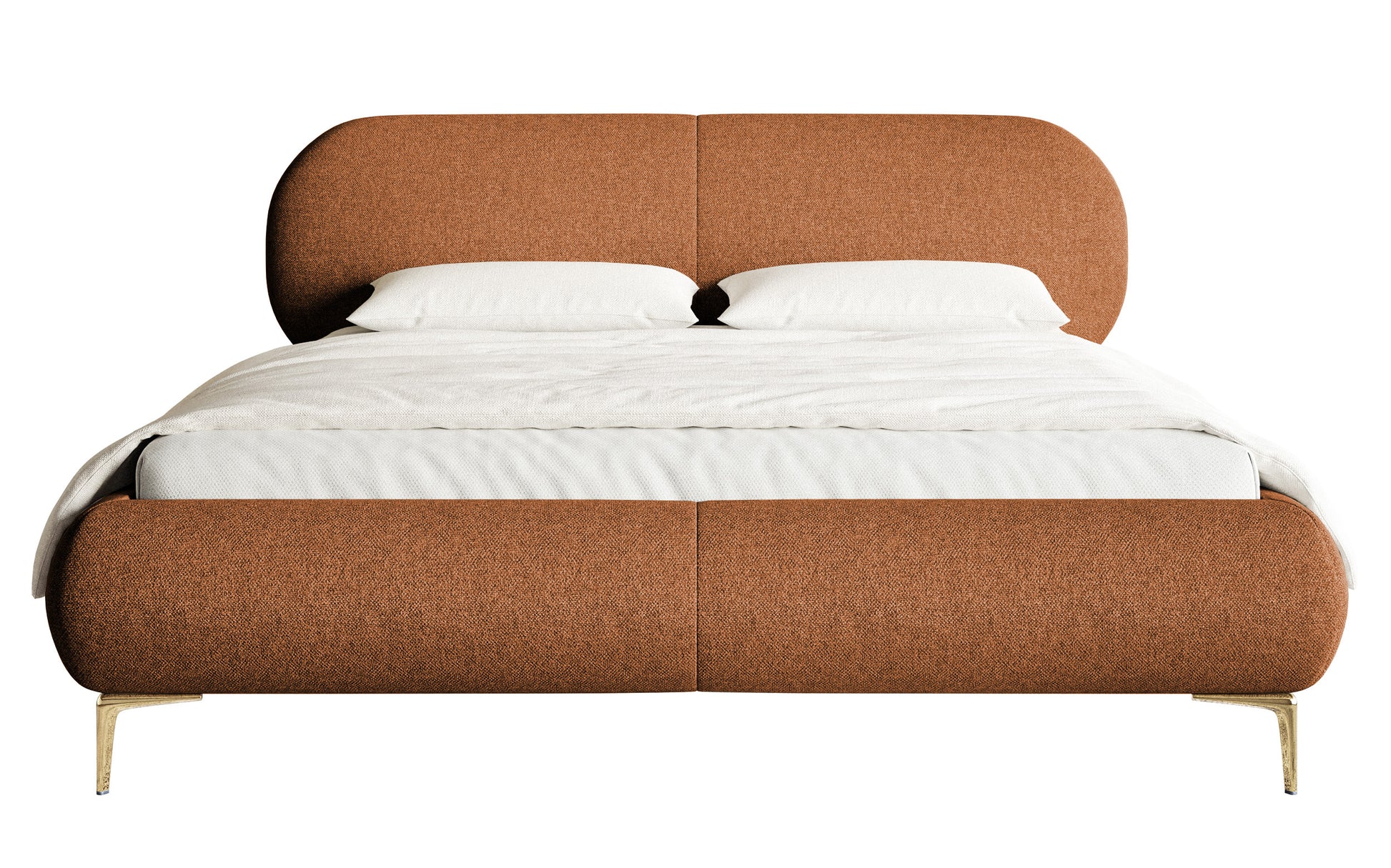 Gulta Valeo 140/160/180x 200 cm Toronto 06 (Lech), zelta kājas - N1 Home