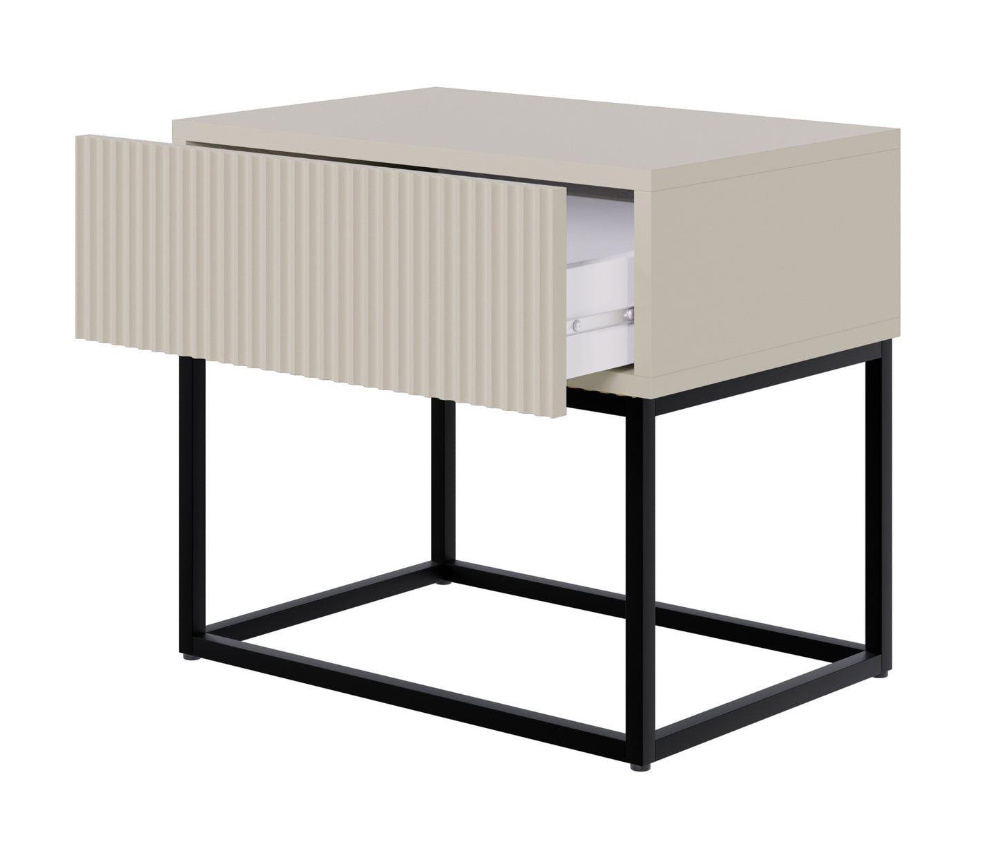 Naktsskapis Velda 50/44/35 cm bēšs/melns