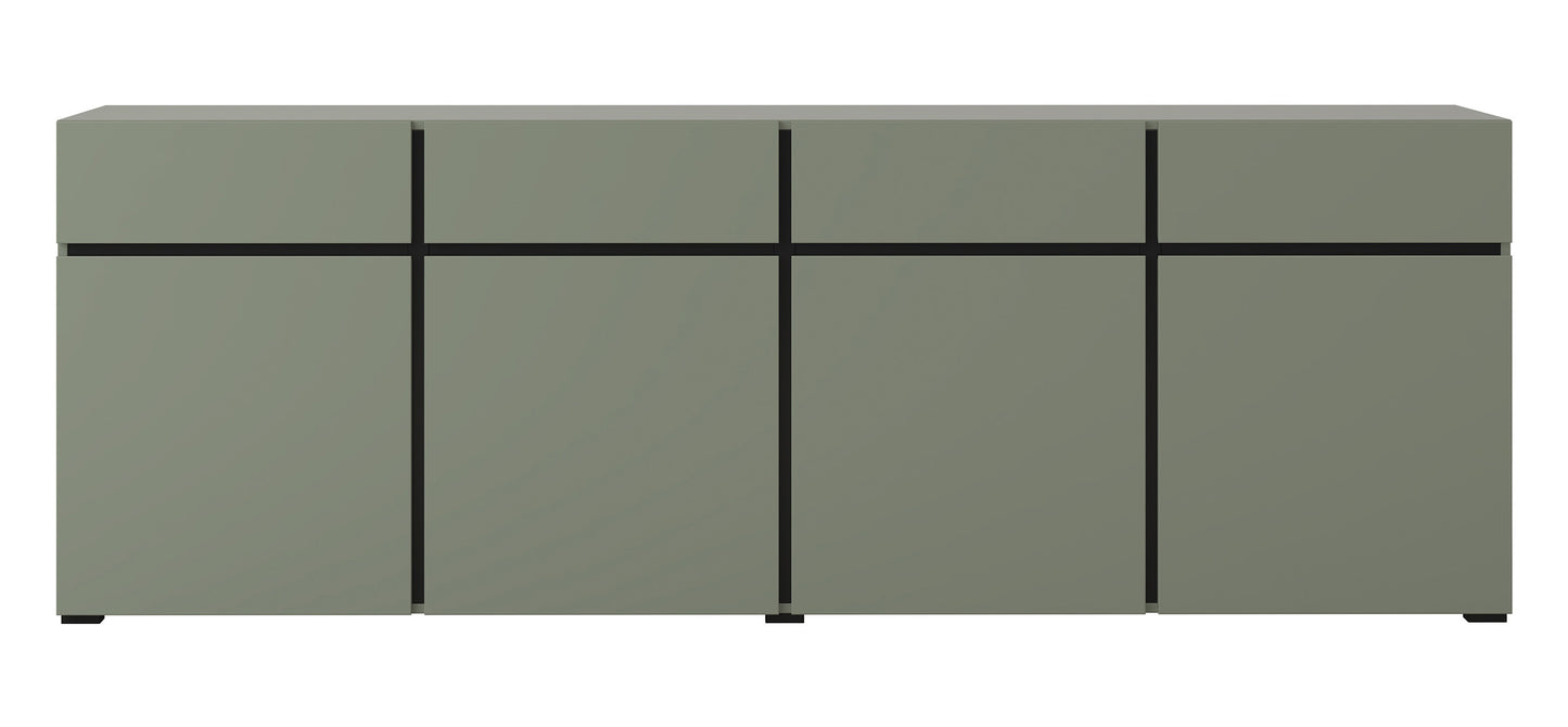 Kumode Kruzat 224/78/40 cm zaļs - N1 Home