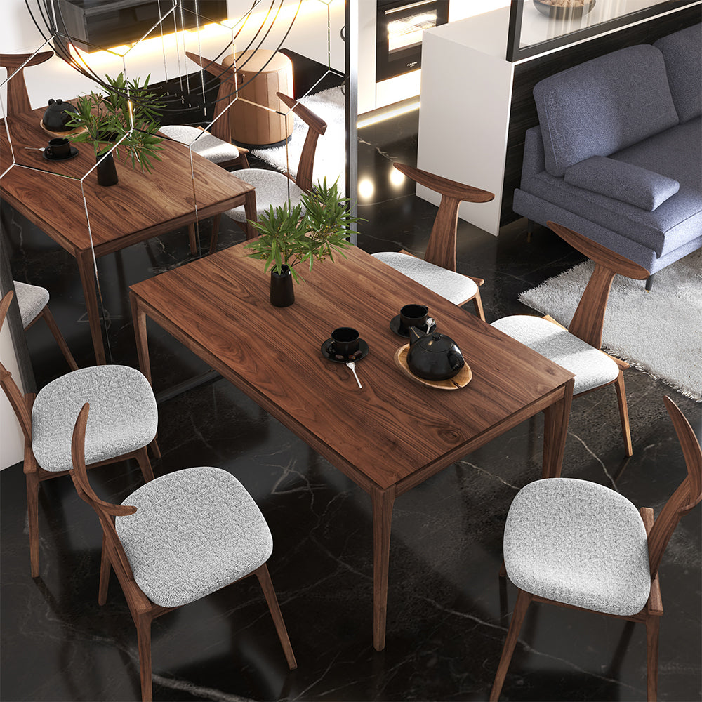 Krēsls Henris 80/49/53 cm rieksts/pelēks - N1 Home