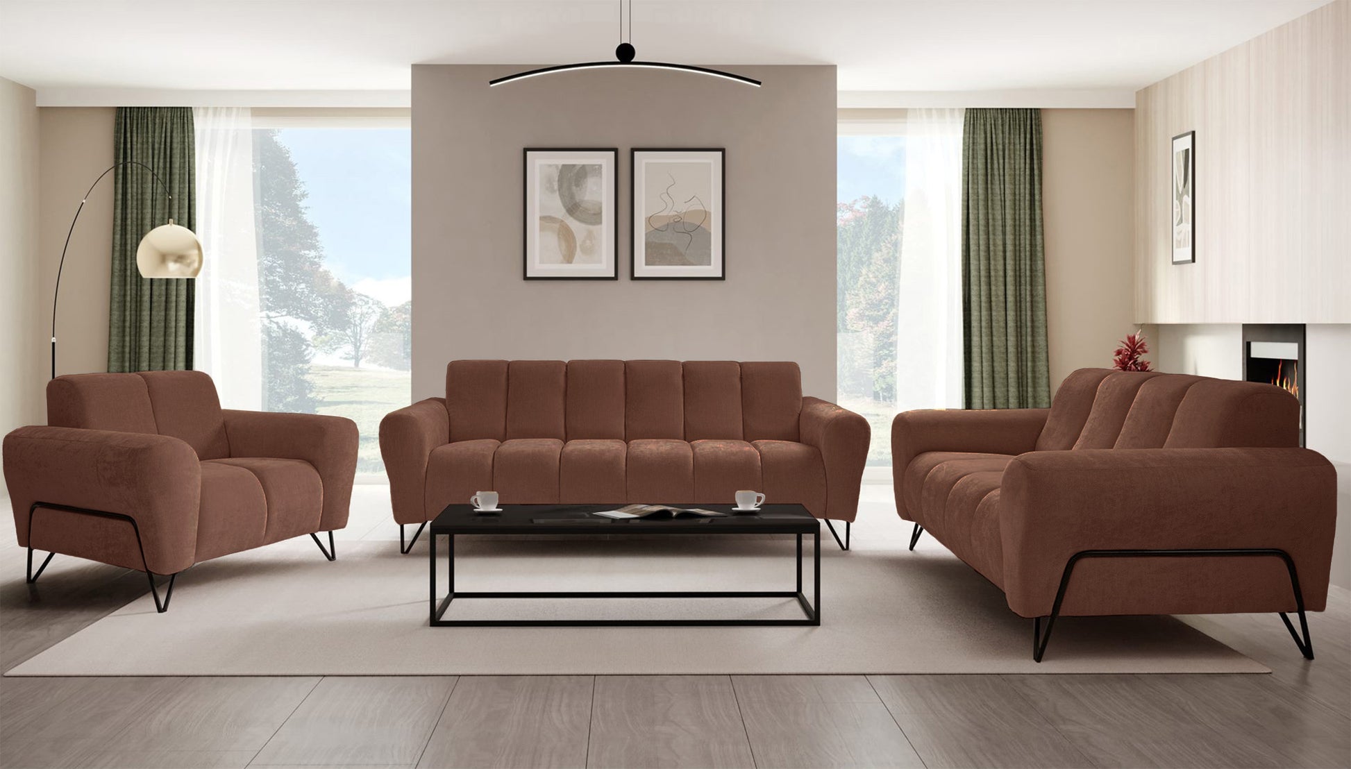 Dīvāns Volio 83/160/98 cm Storm 54 - N1 Home