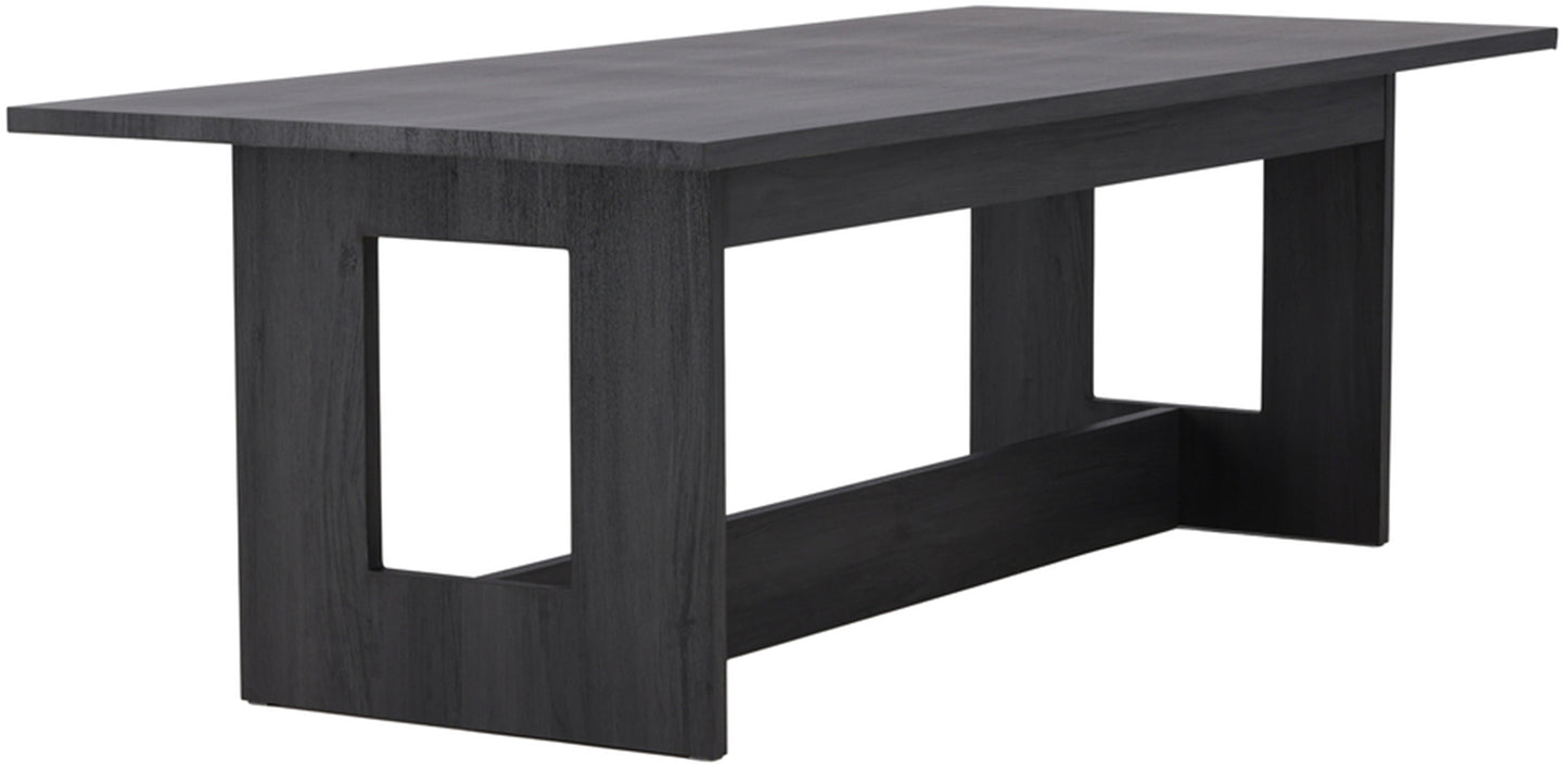 Galds Nores 235/75/100 cm melns ozols - N1 Home