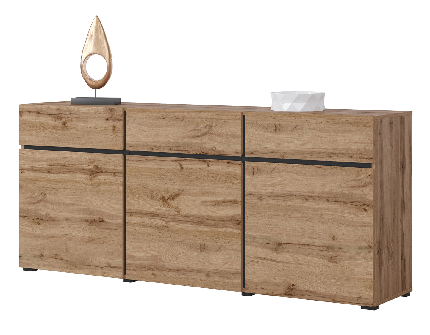 Kumode Kruzat 180/78/40 cm Votan ozols