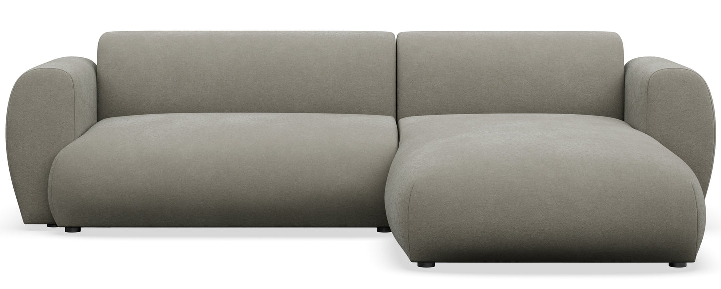 Dīvāns Emil 74/262/156 cm Storm 85