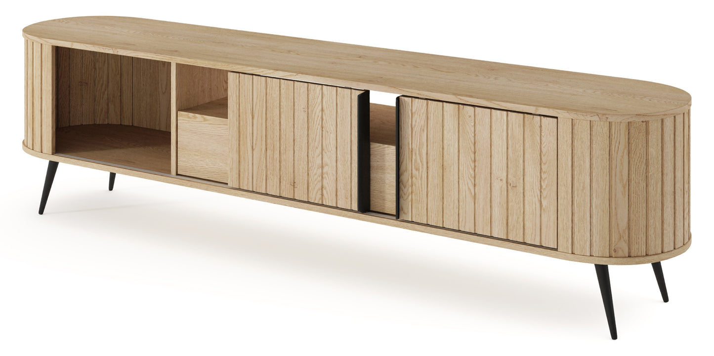 TV skapis Lavas 51/196/40 cm Kremonas ozols