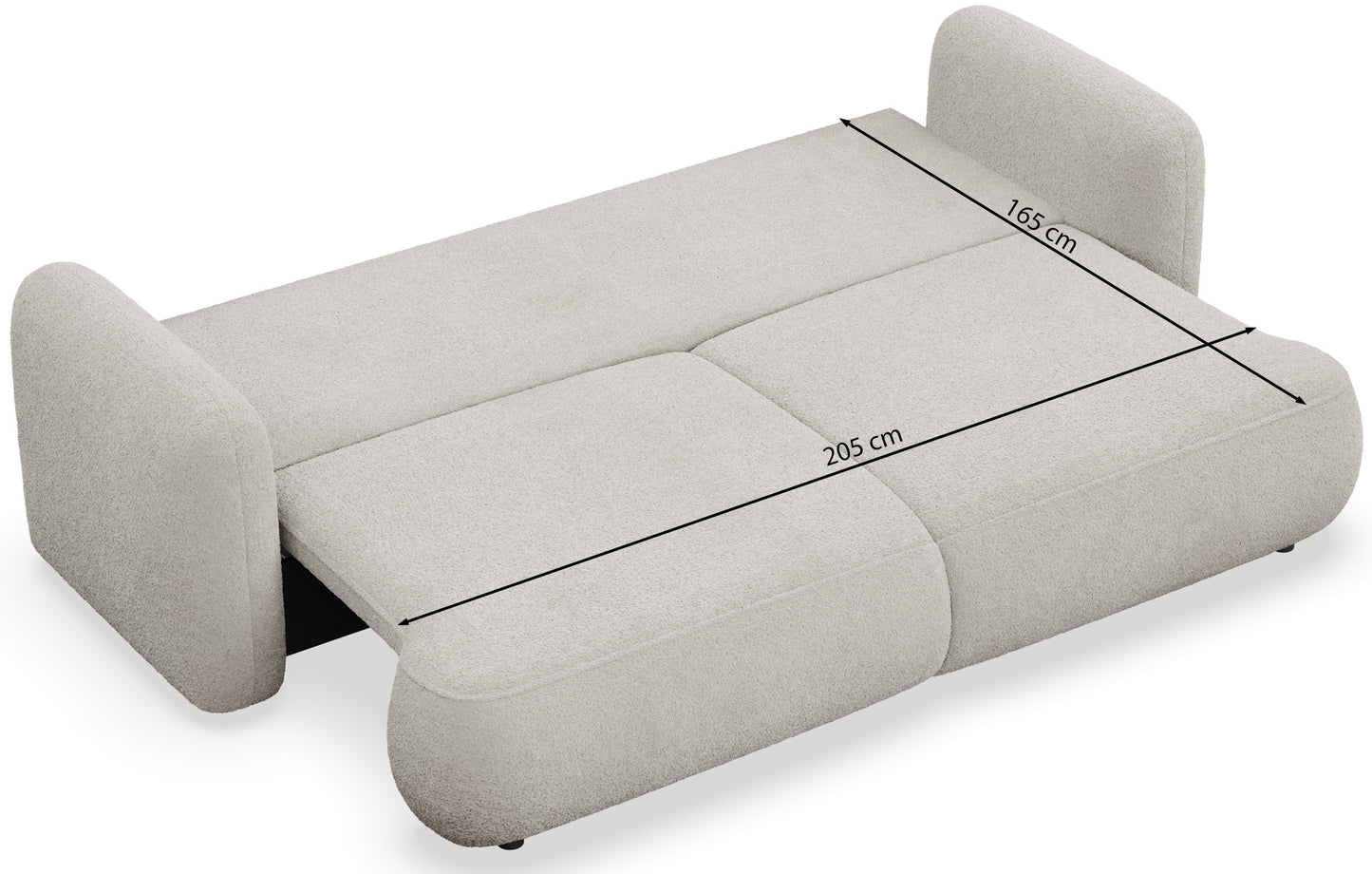 Dīvāns Tvors 82/253/110 cm Flow 22 - N1 Home