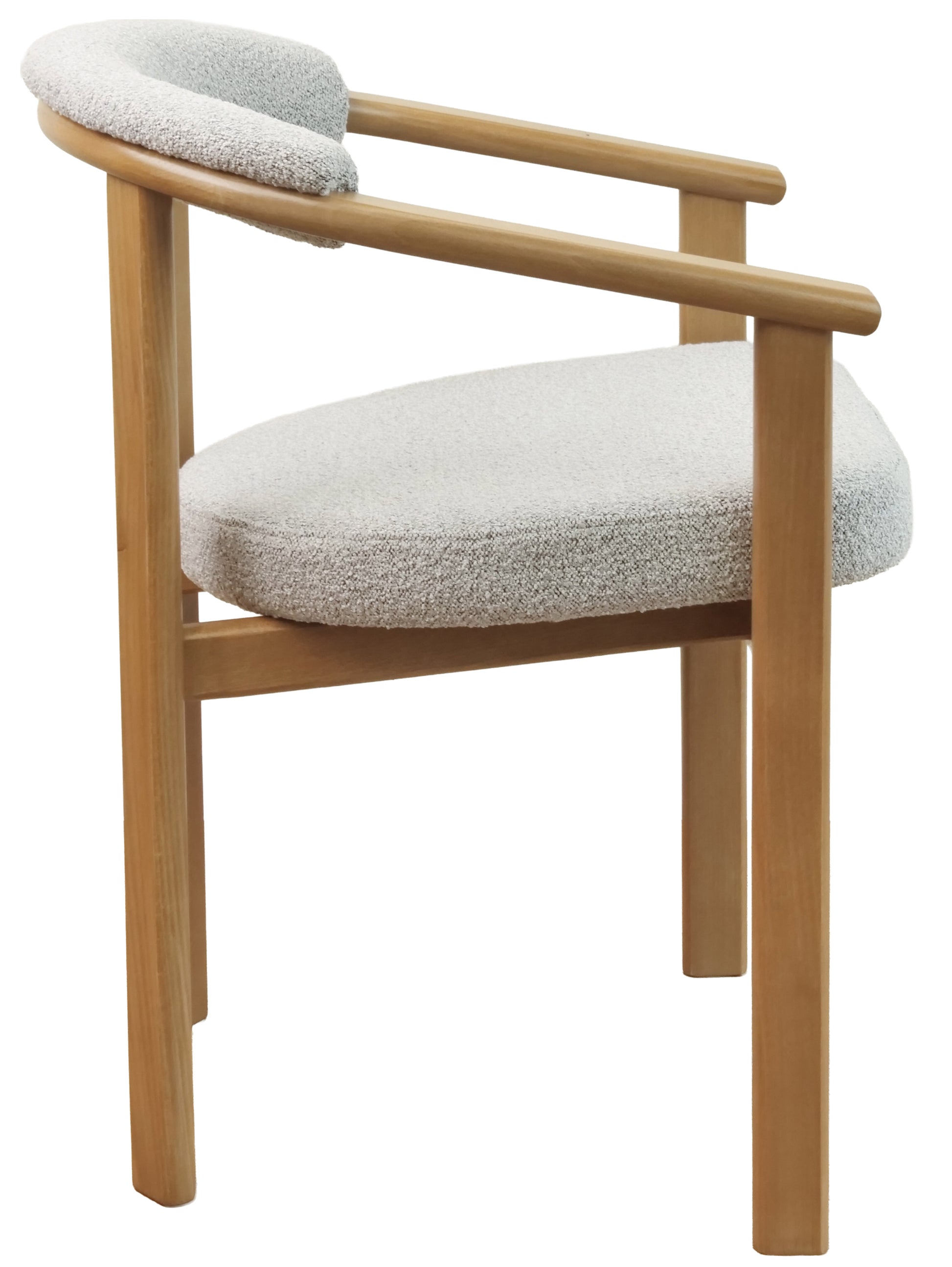 Krēsls Finis 73/56/55 cm eļļots ozols/gaiši pelēks buklē - N1 Home